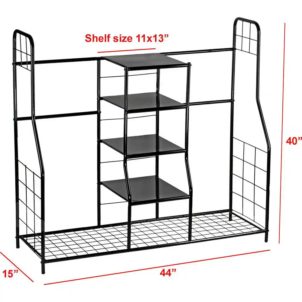 Black Metal Golf Storage Organizer