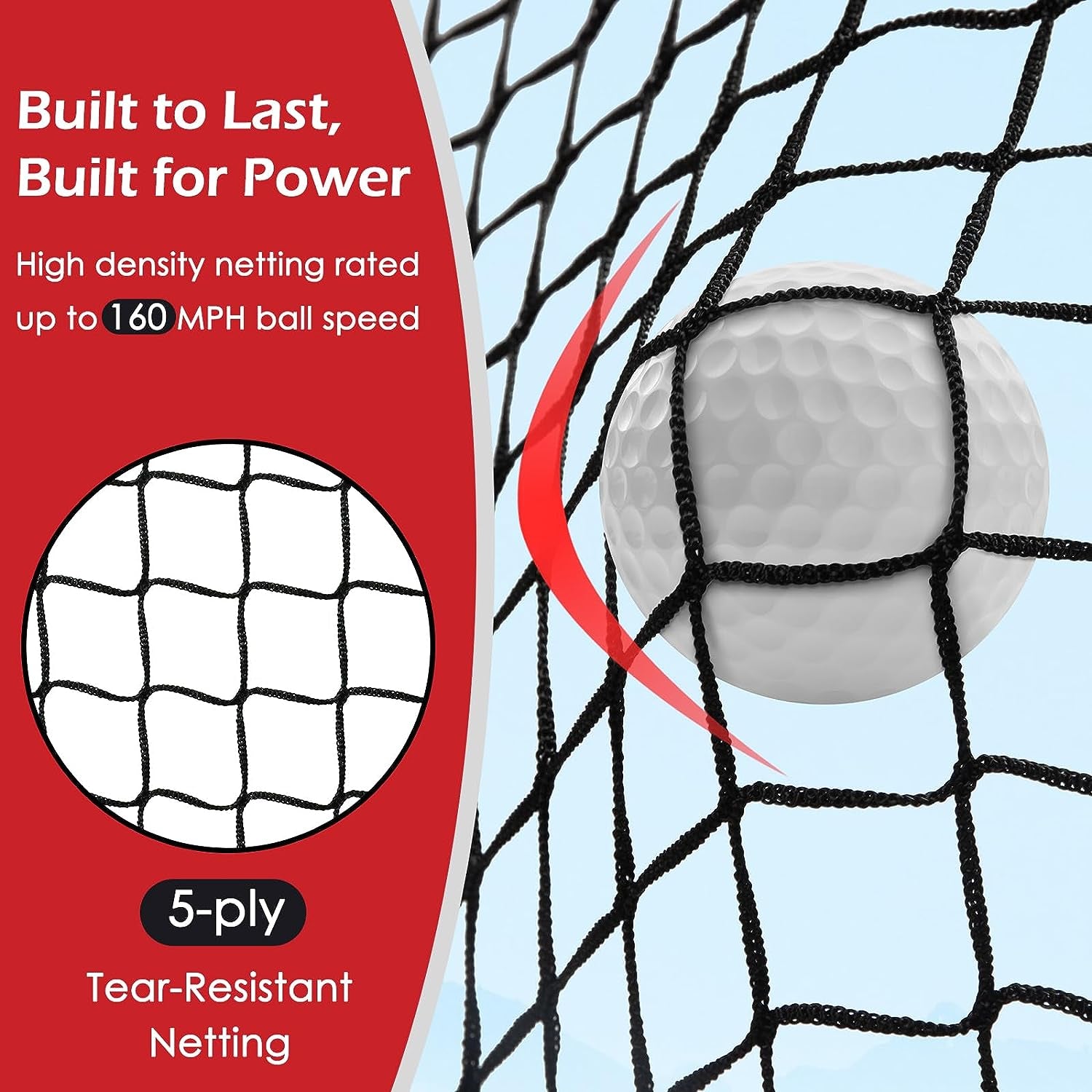 10x7ft Heavy Duty Golf Practice Net Set