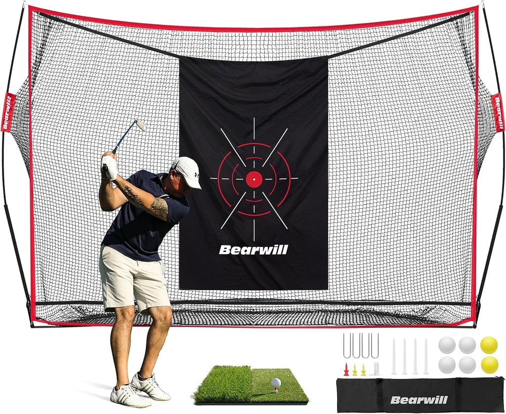 10x7ft Heavy Duty Golf Practice Net Set