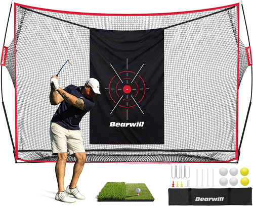 10x7ft Heavy Duty Golf Practice Net Set