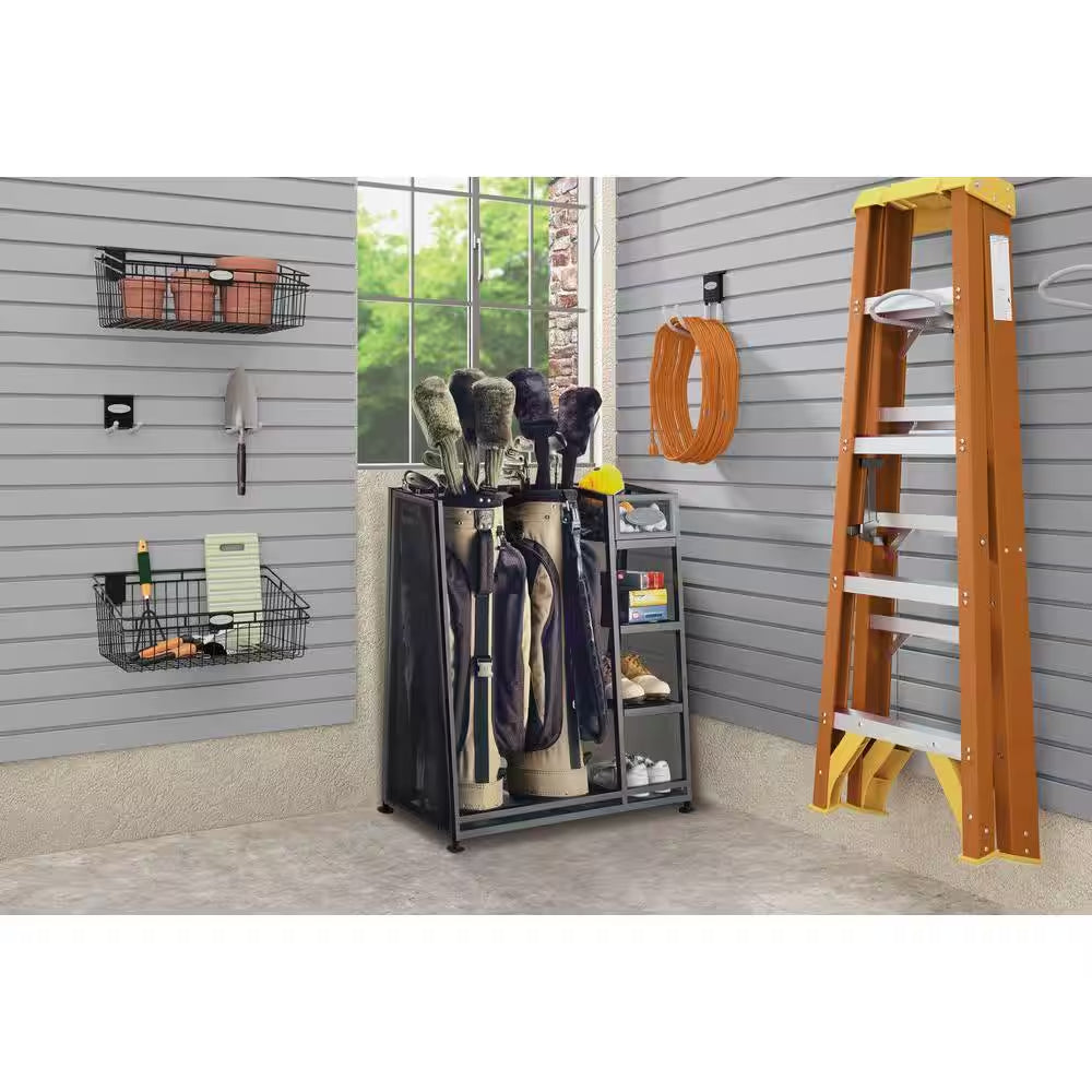 Black Steel Golf Club Organizer