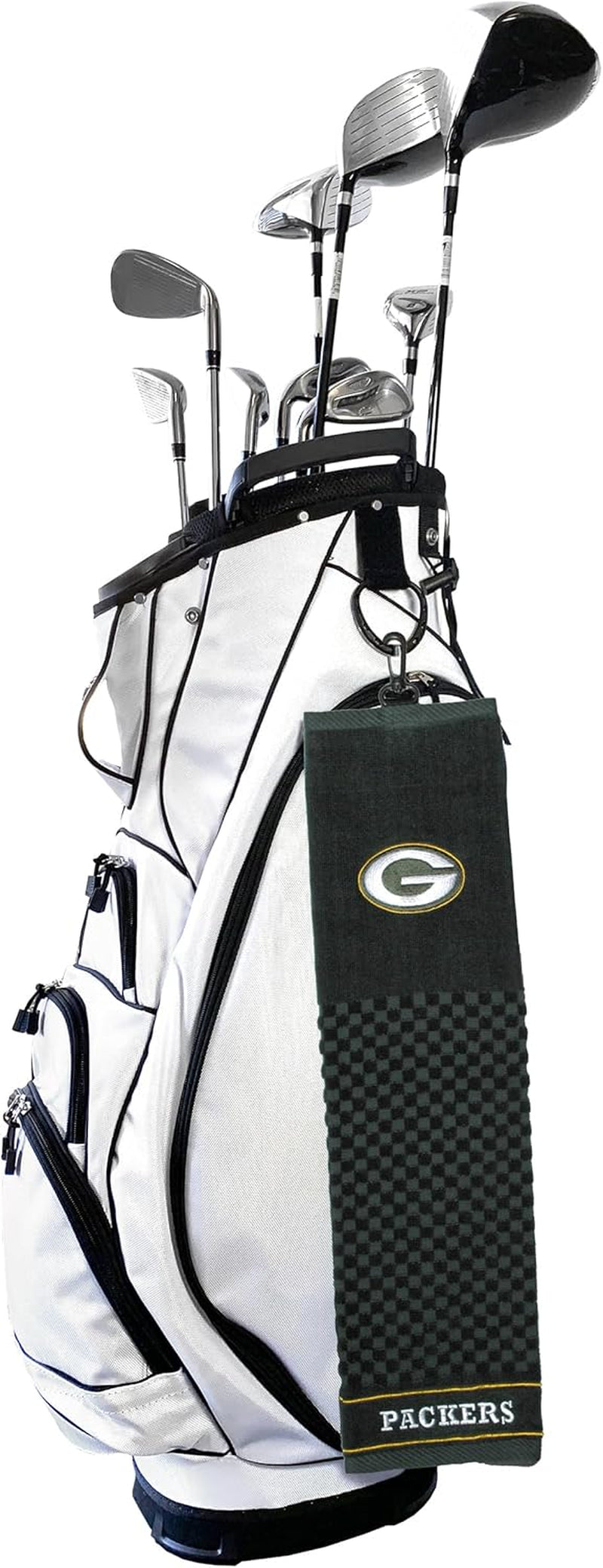 NFL Embroidered Golf Towel, Checkered Scrubber Design, Embroidered Logo