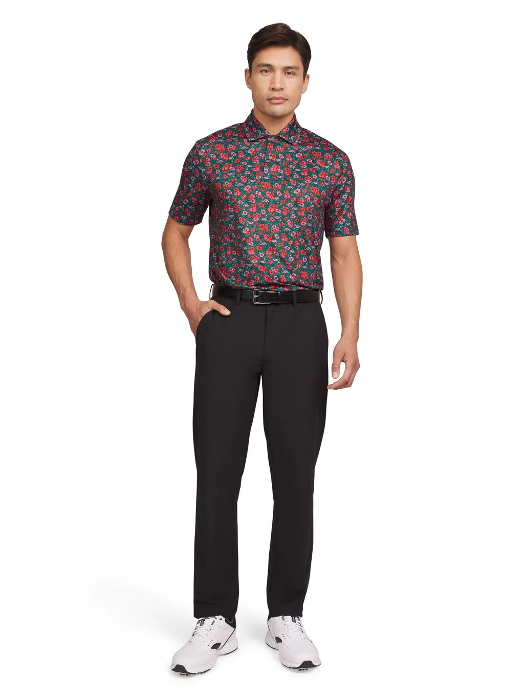 Men'S & Big Men'S Holiday and Christmas Printed Performance Polos, Sizes S - 2XL