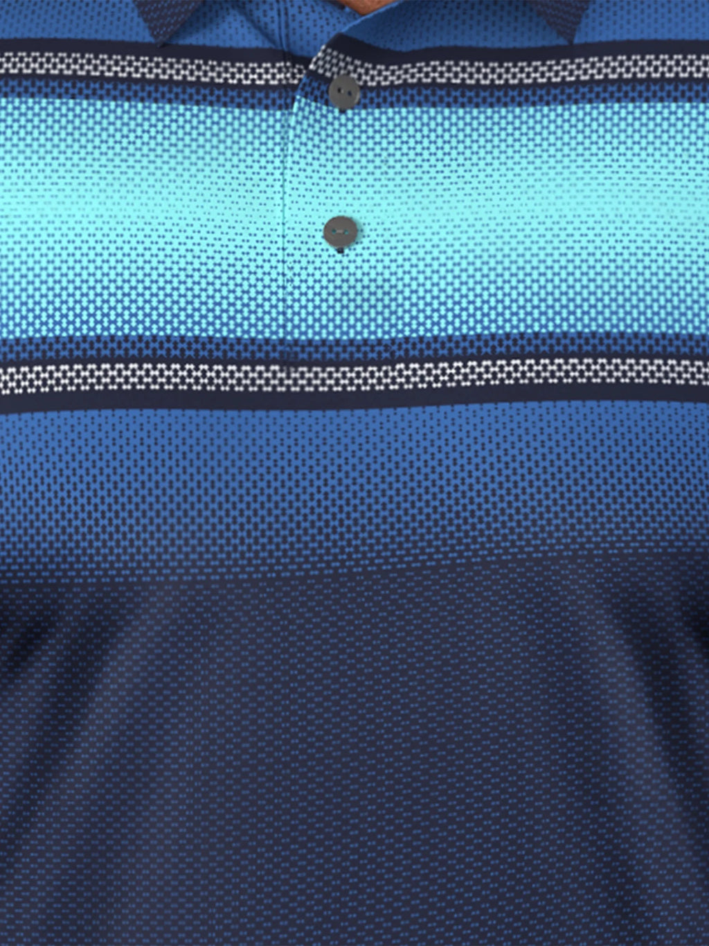 Men'S and Big Men’S Digital Ombre Chest Print Short Sleeve Golf Polo Shirt, up to Size 5XL