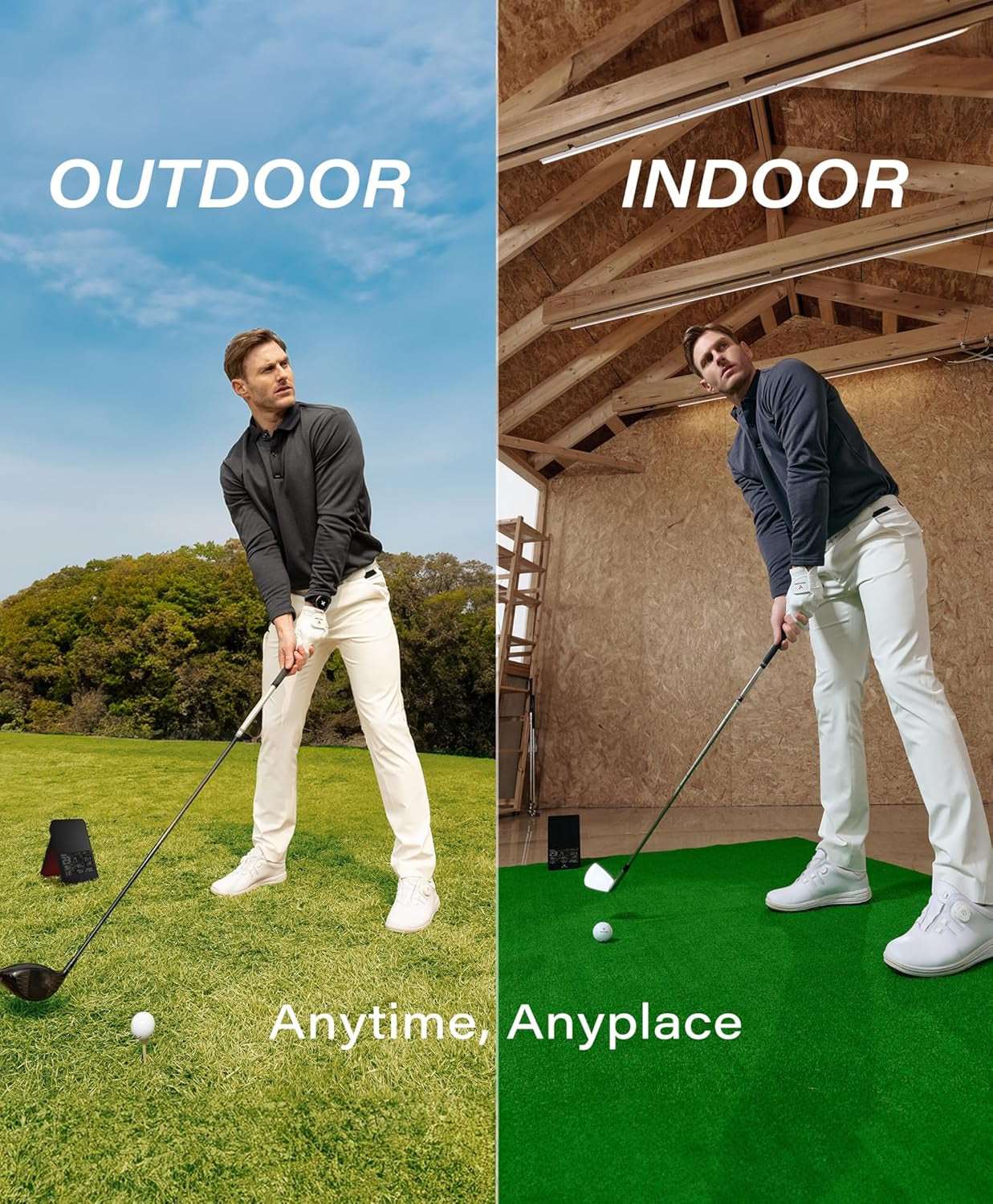 SC4 PRO Golf Launch Monitor & 3D Driving Range Simulator