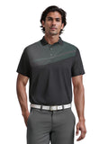 Men's  Assymetric Heather Printed Golf Polo
