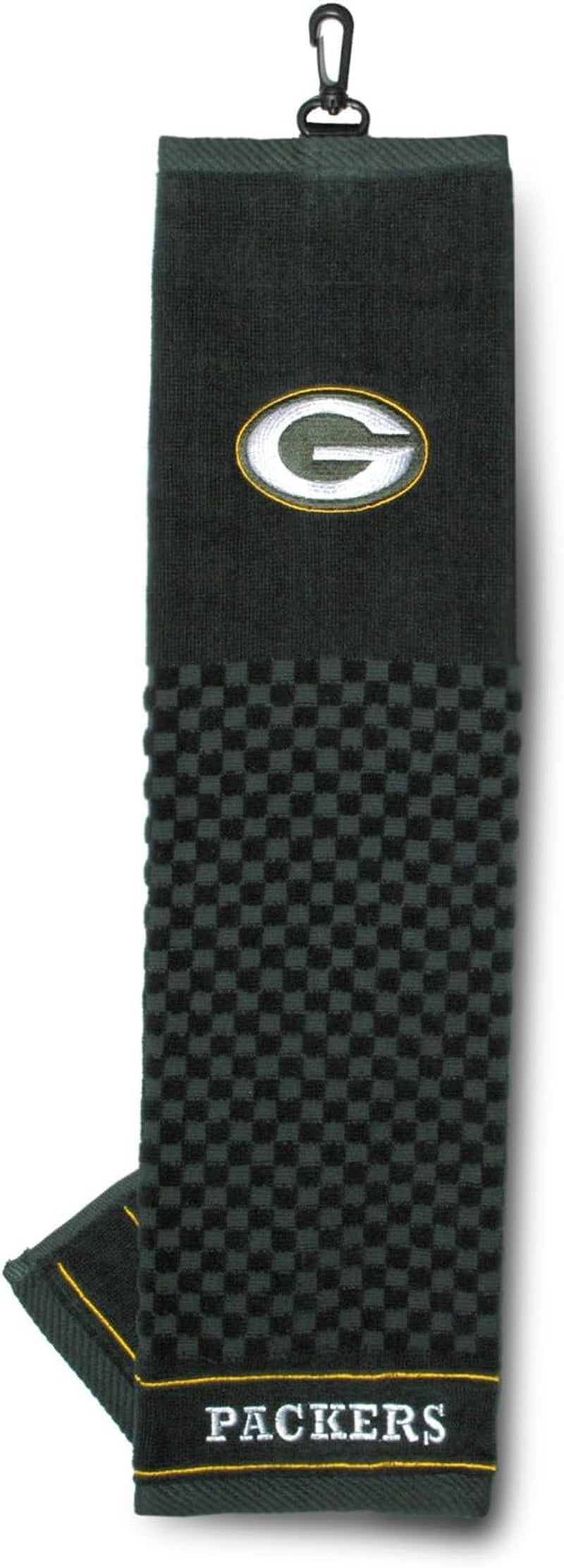 NFL Embroidered Golf Towel, Checkered Scrubber Design, Embroidered Logo